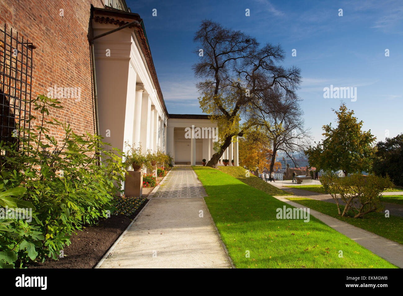 Praga, Repubblica Ceca - Ottobre 17,2013: Giardino del Paradiso vicino al Castello di Praga. Foto Stock