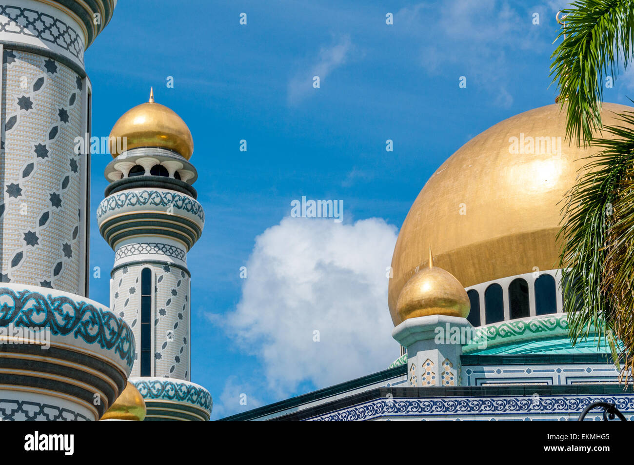 Jame'asr Hassanil Bolkiah moschea, Bandar Seri Begawan, Brunei Foto Stock