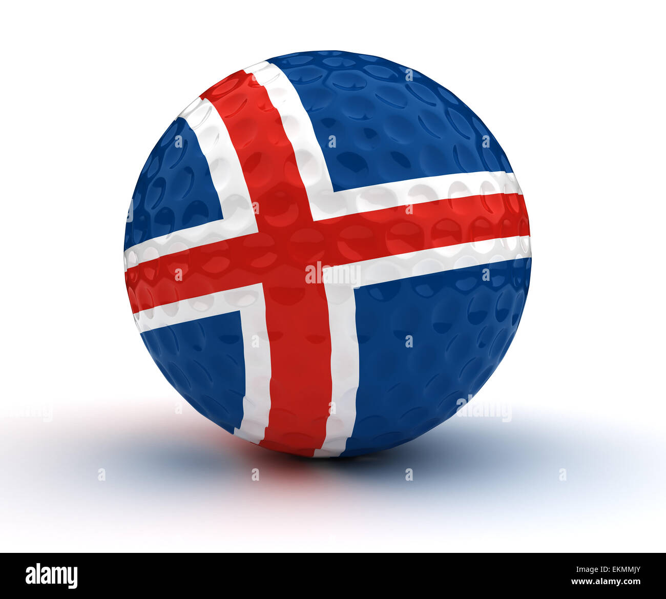 Islandese pallina da golf (isolato con percorso di clipping) Foto Stock