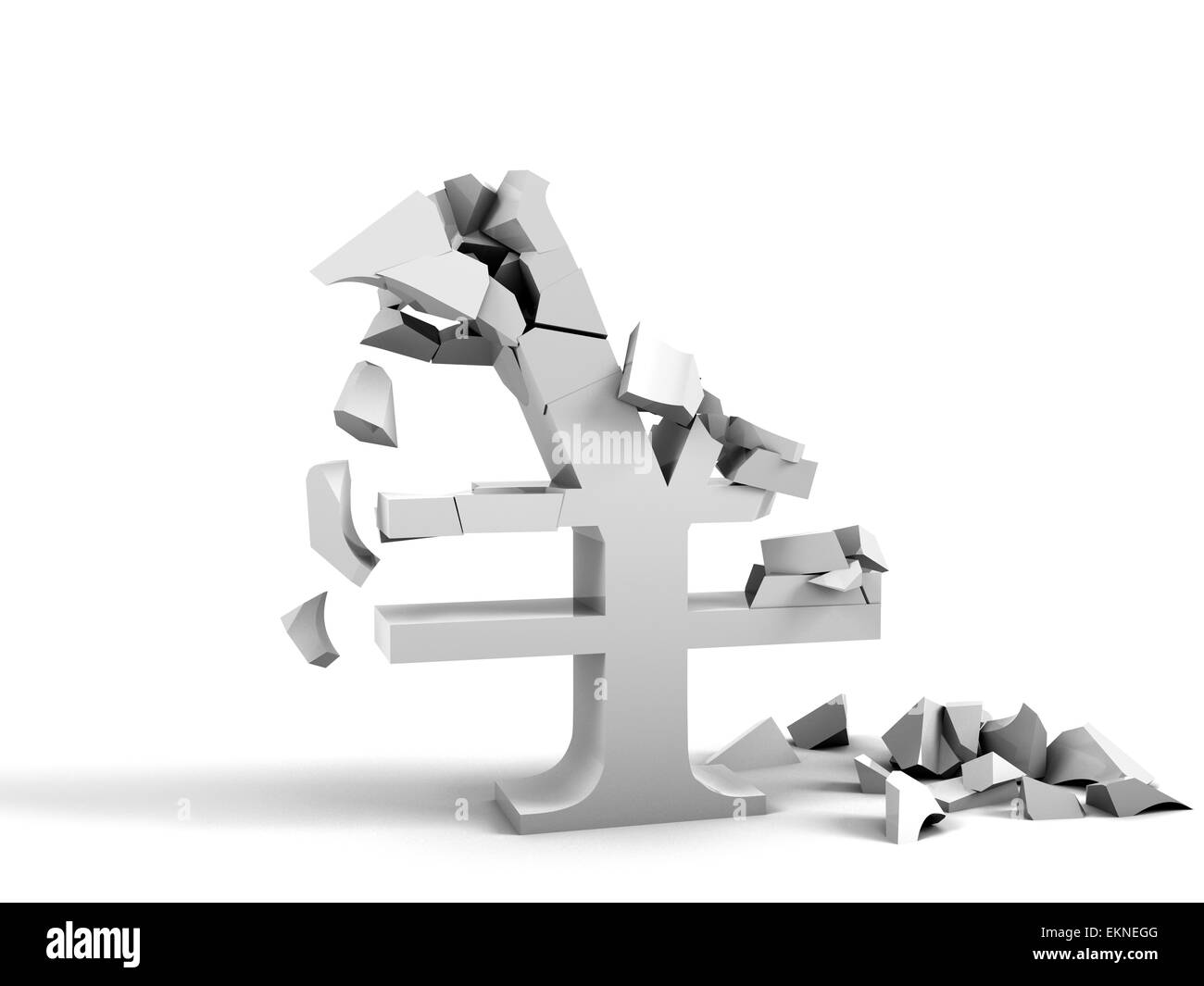 Crollo di yen Foto Stock