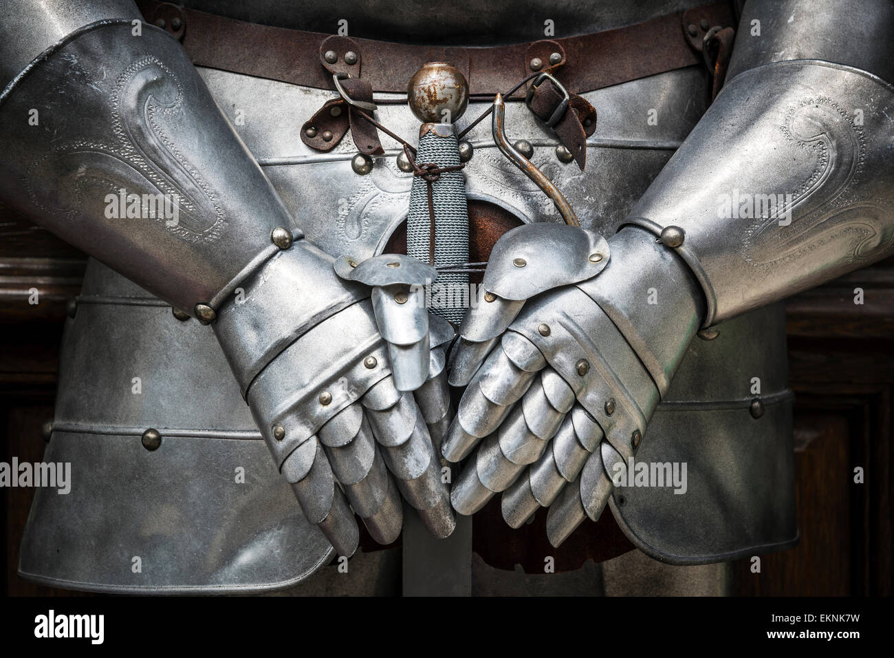 Dettaglio knight armor Foto Stock
