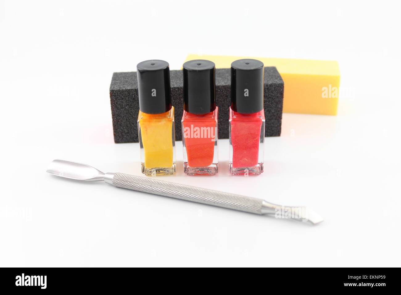 Ottenere pronto per una manicure Foto Stock