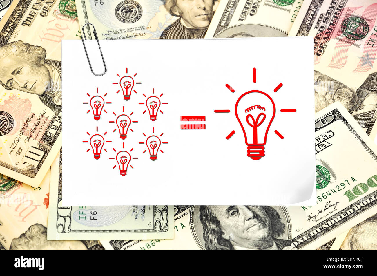 formula di lampade Foto Stock