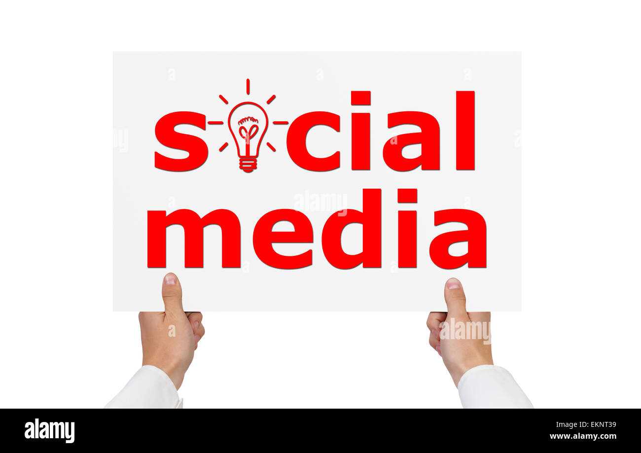 sociale dei media Foto Stock