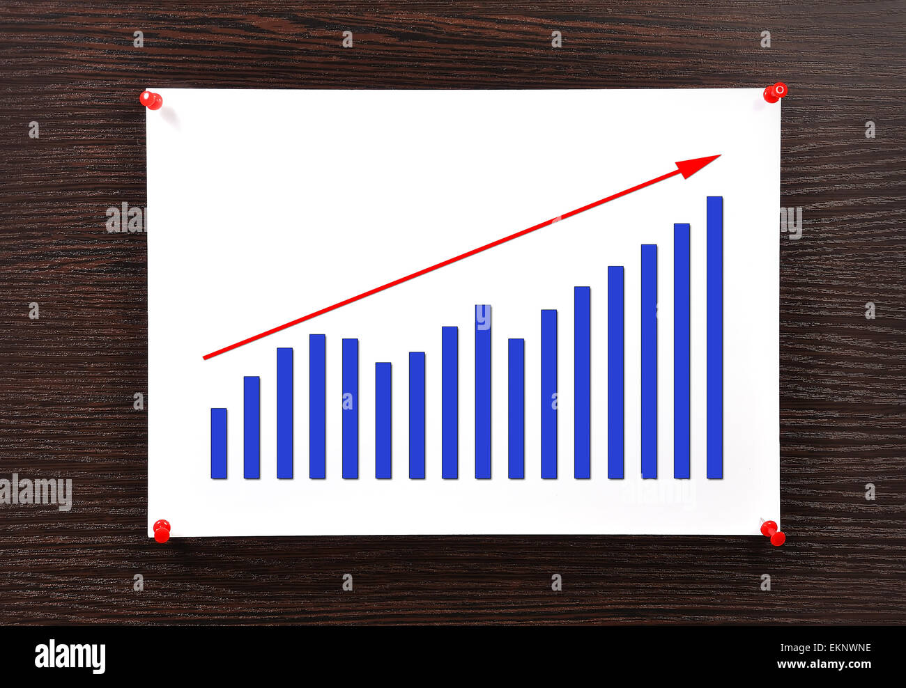 Grafico imperniato alla parete Foto Stock