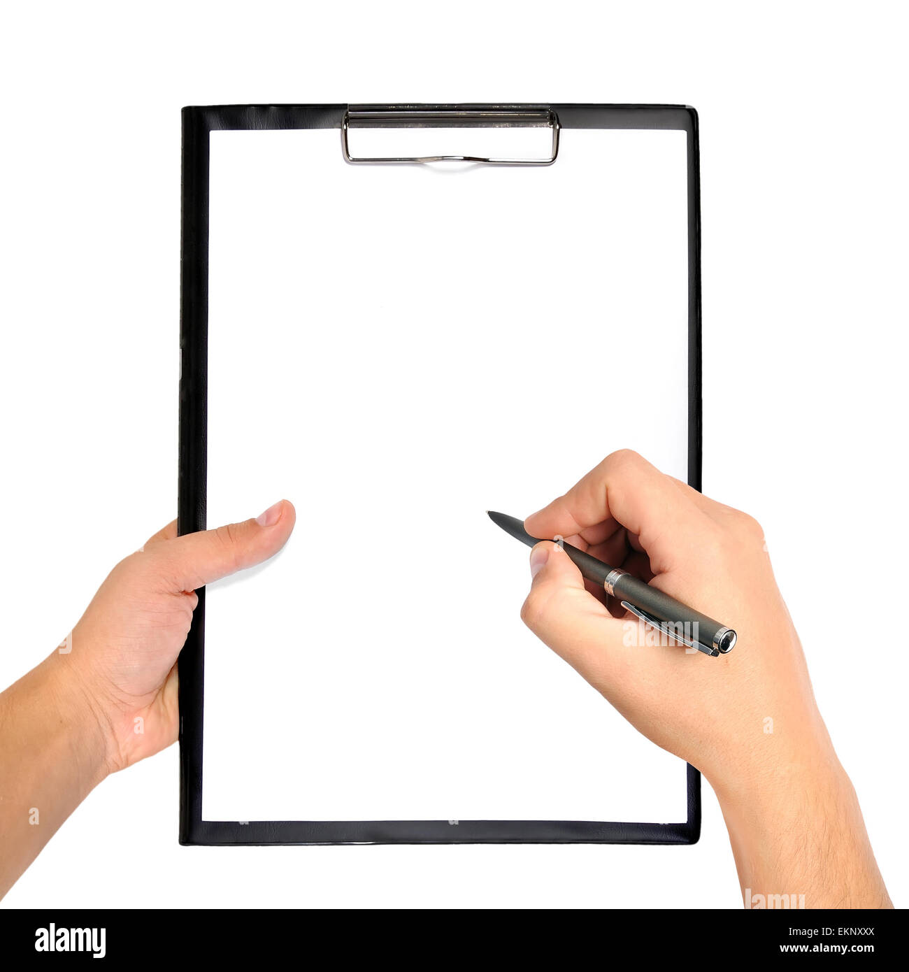 Appunti in bianco Foto Stock