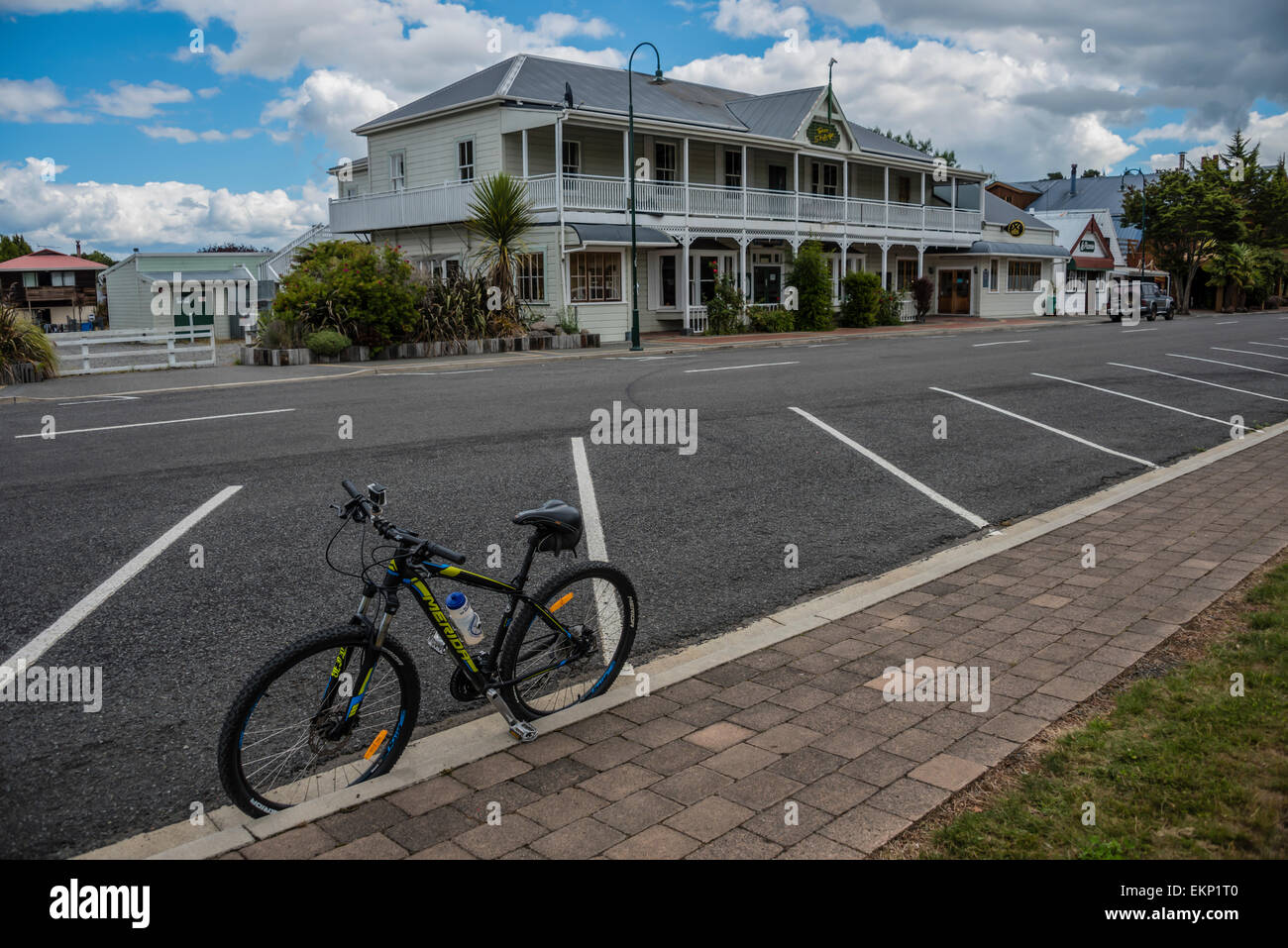 Old Coach Road a piedi/bikeway, Ohakune, Isola del nord, Nuova Zelanda. Foto Stock