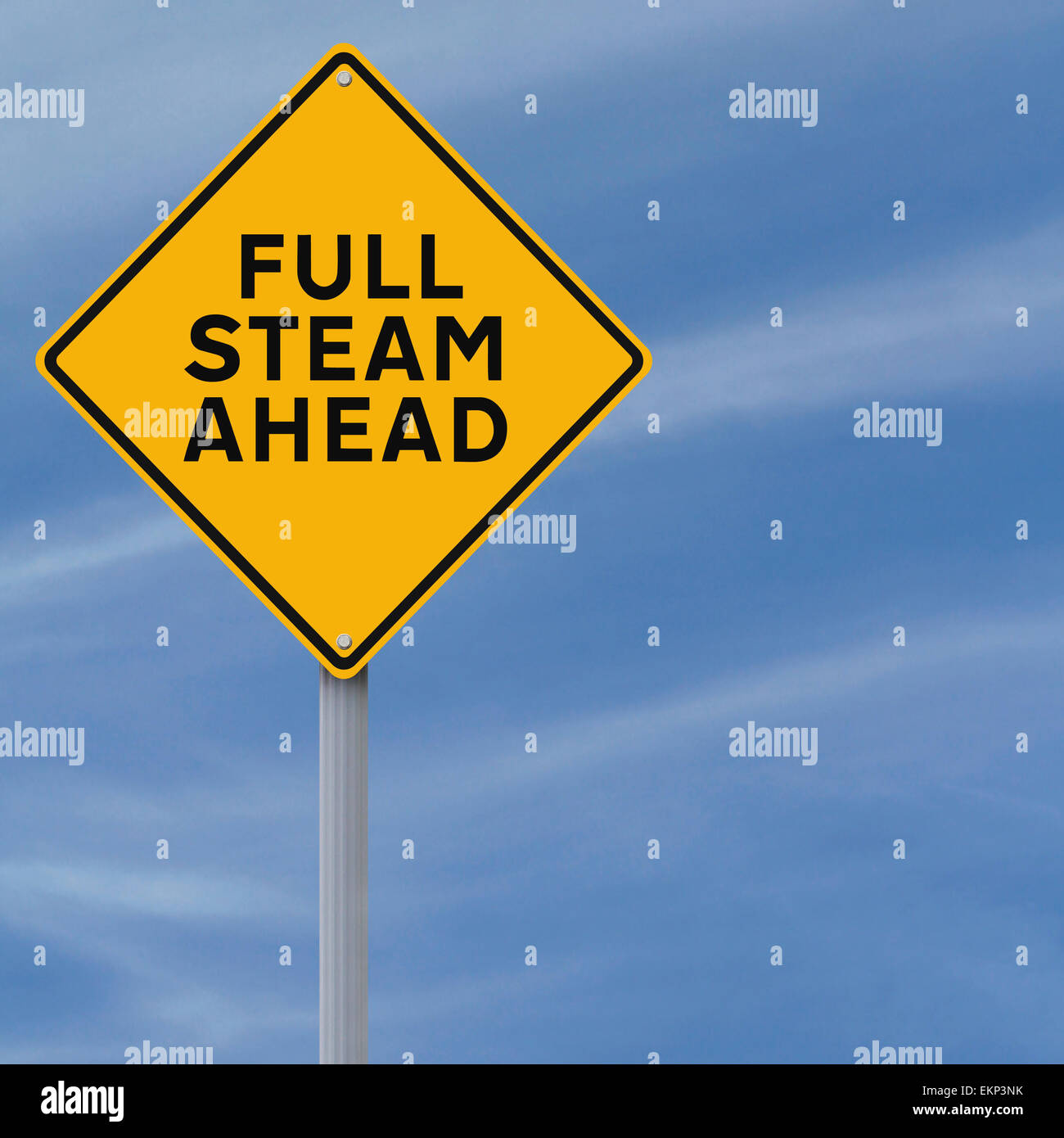 Full Steam Ahead Foto Stock