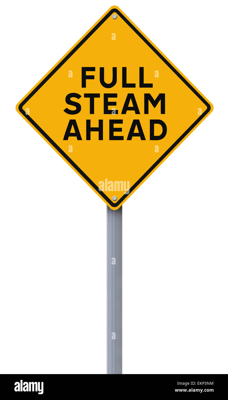 Full Steam Ahead Foto Stock