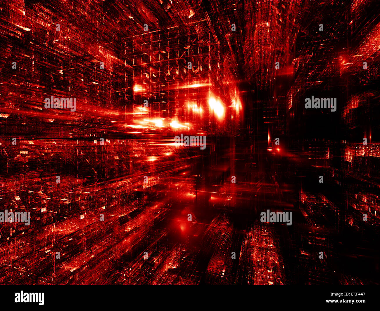 Metaforico dimensioni frattali Foto Stock