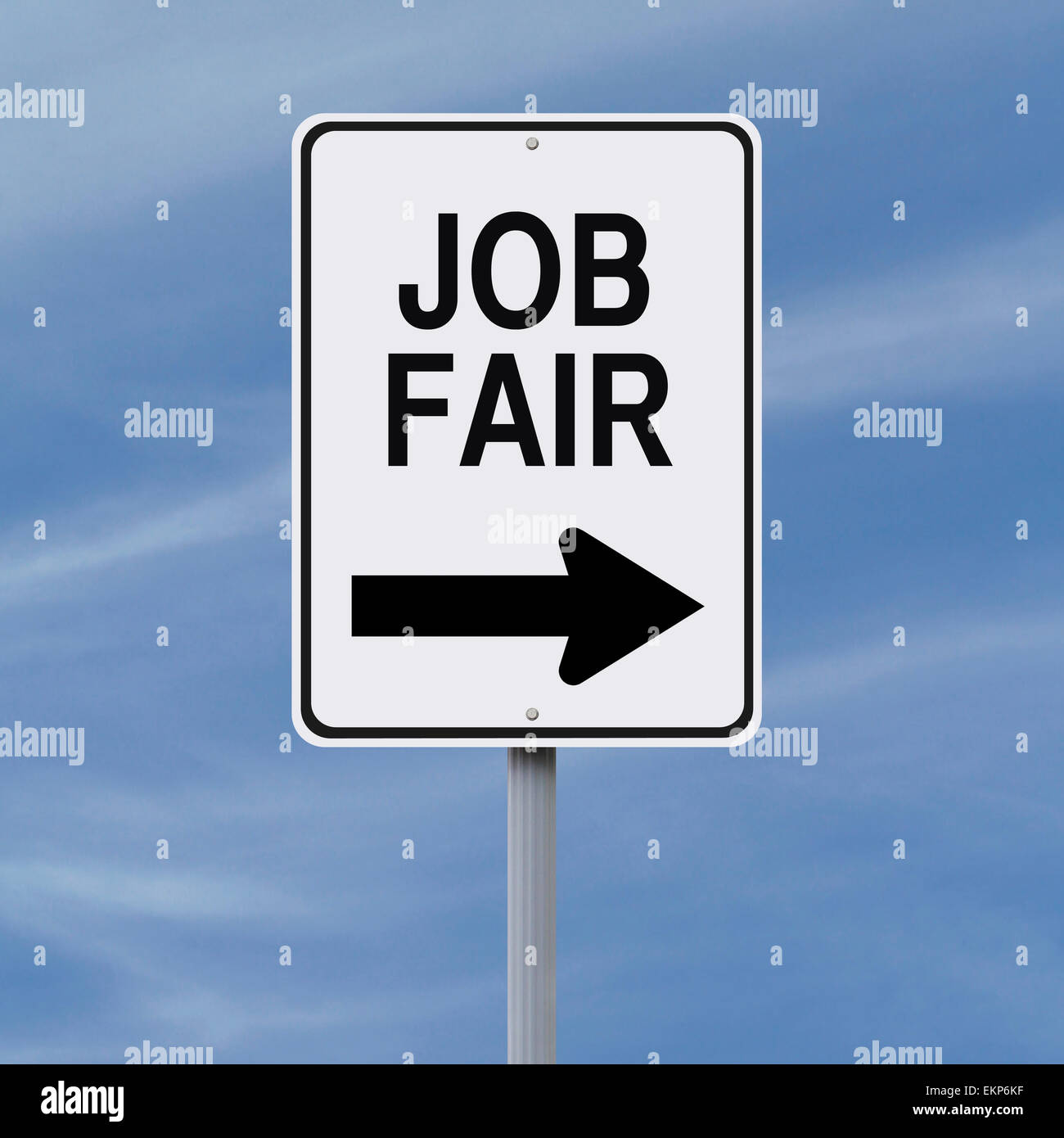 Fiera del lavoro in questo modo Foto Stock