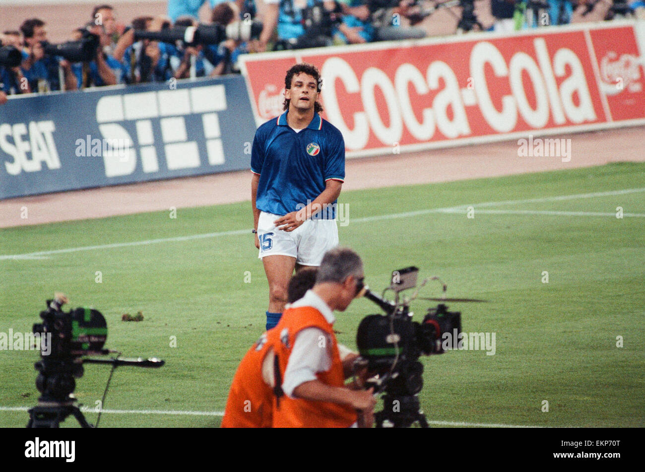 Coppa del Mondo di Calcio 1990 trimestre finale in Roma, Italia. Italia