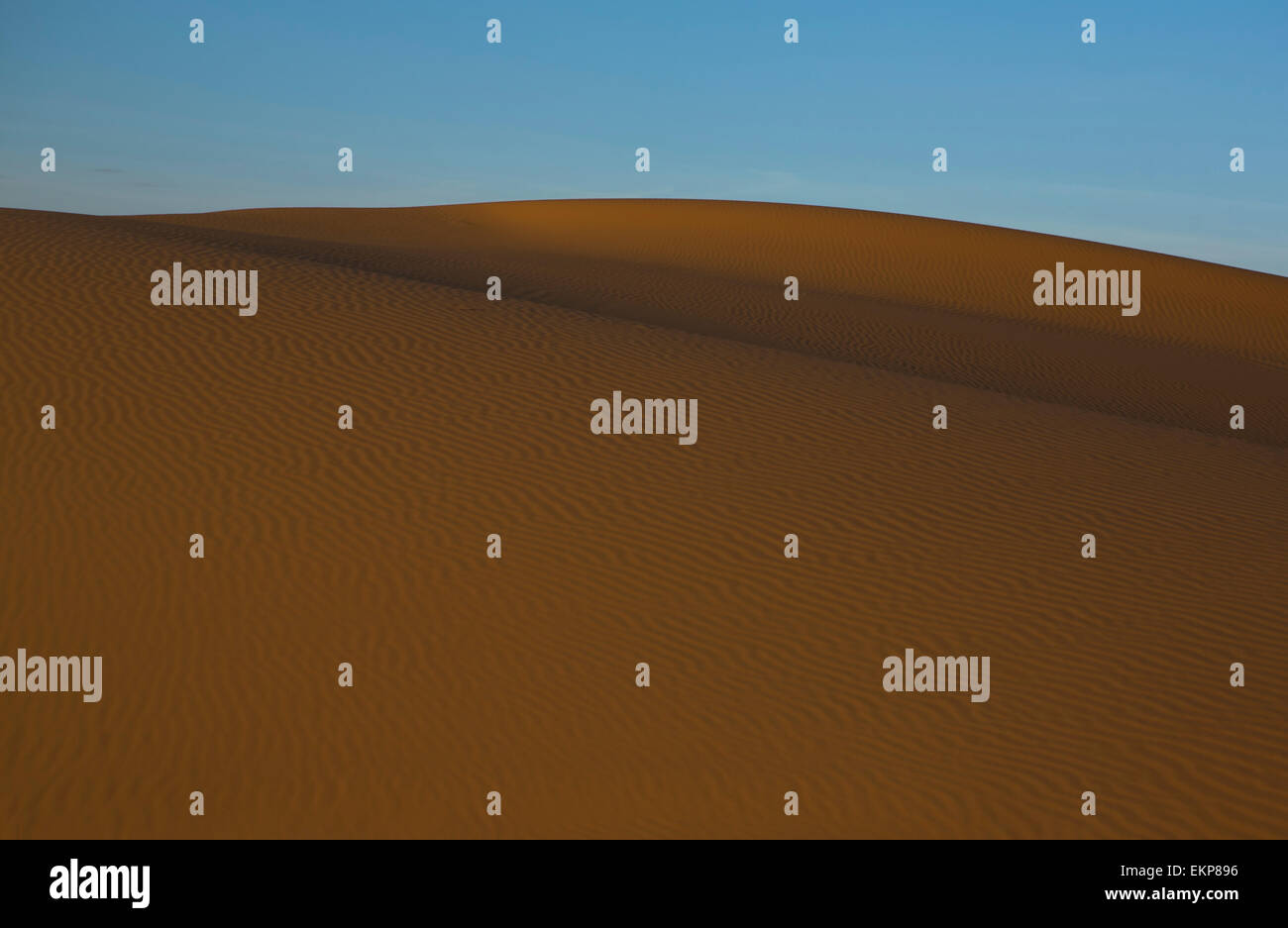 Diversi sand hill a Erg Chebbi nel deserto del Sahara. ers sono grandi dune formate dal vento soffiato sabbia. Marocco Foto Stock