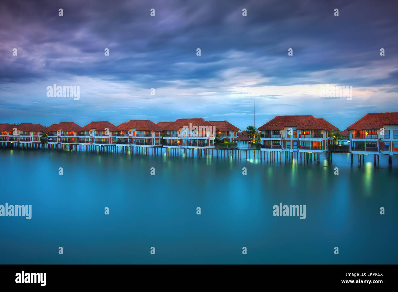 Ville sull'acqua Foto Stock