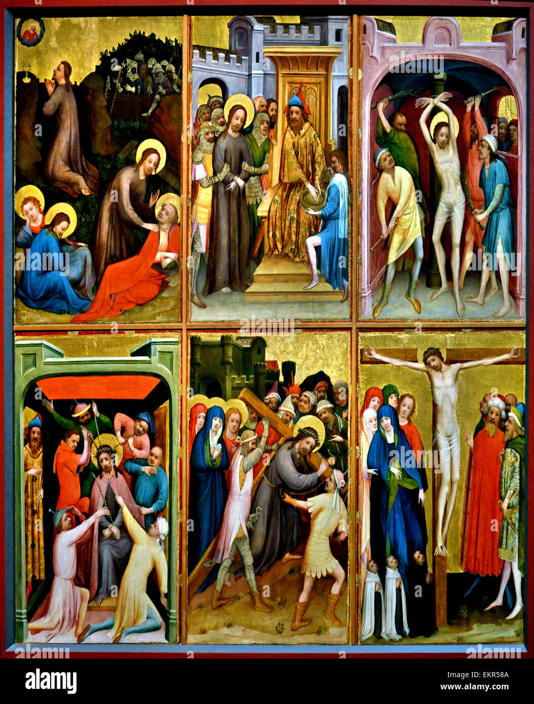 La passione di Cristo 1425 Meister von ST Laurenz Köln - Maestro di saint Laurenz colonia tedesca 1415-1430 Germania Foto Stock