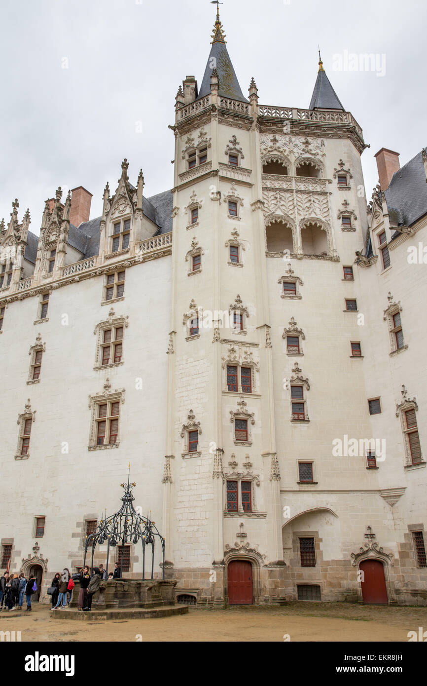 Château des Ducs de Bretagne castle, Nantes, Francia Foto Stock
