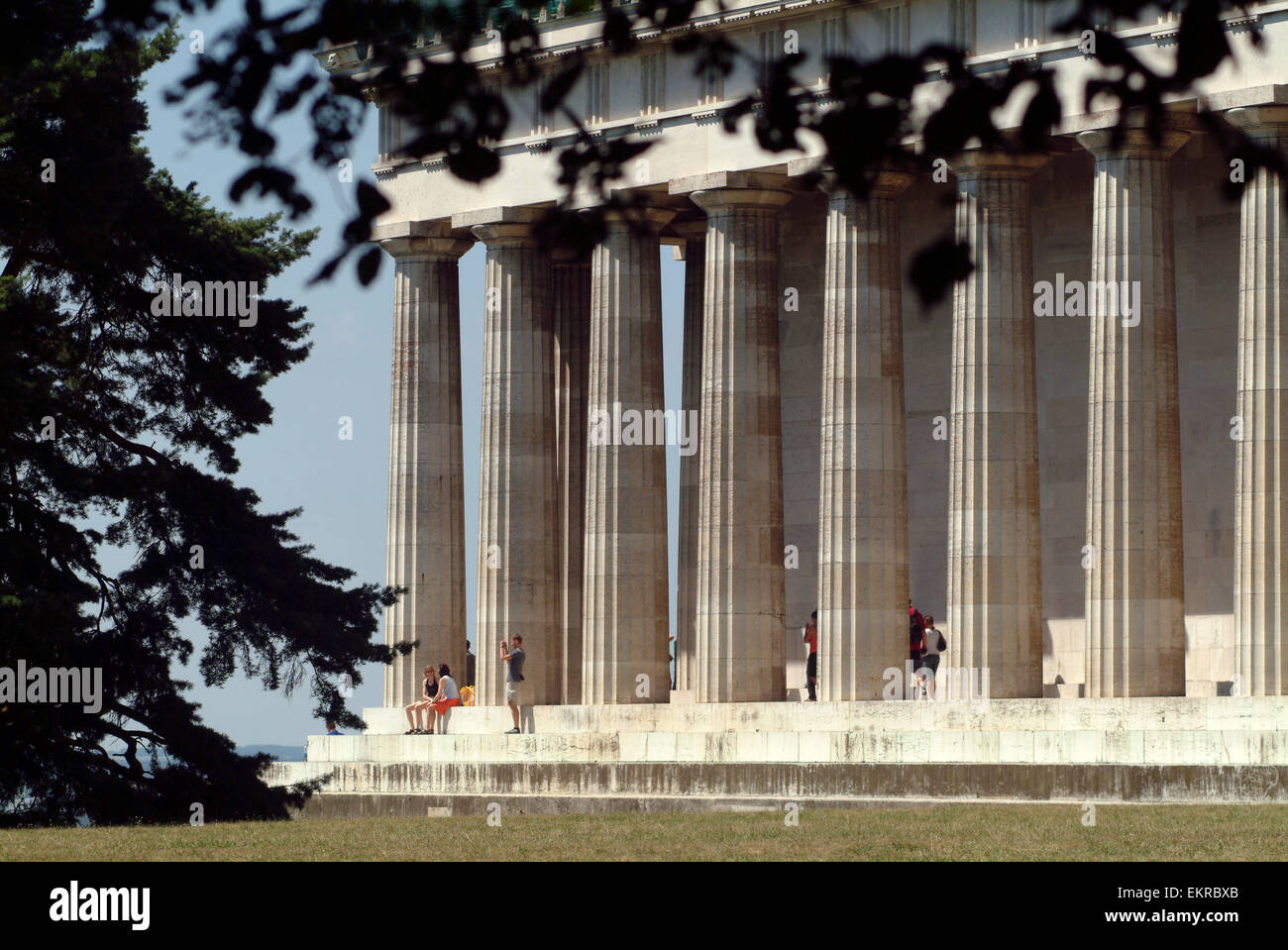 Memorial Walhalla Donaustauf distretto di Regensburg Baviera Germania Europa Foto Stock