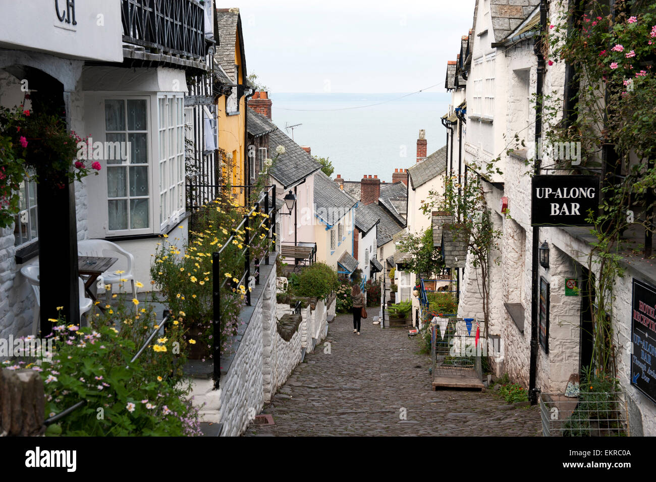 Clovelly Village North Devon England Regno Unito Europa Foto Stock