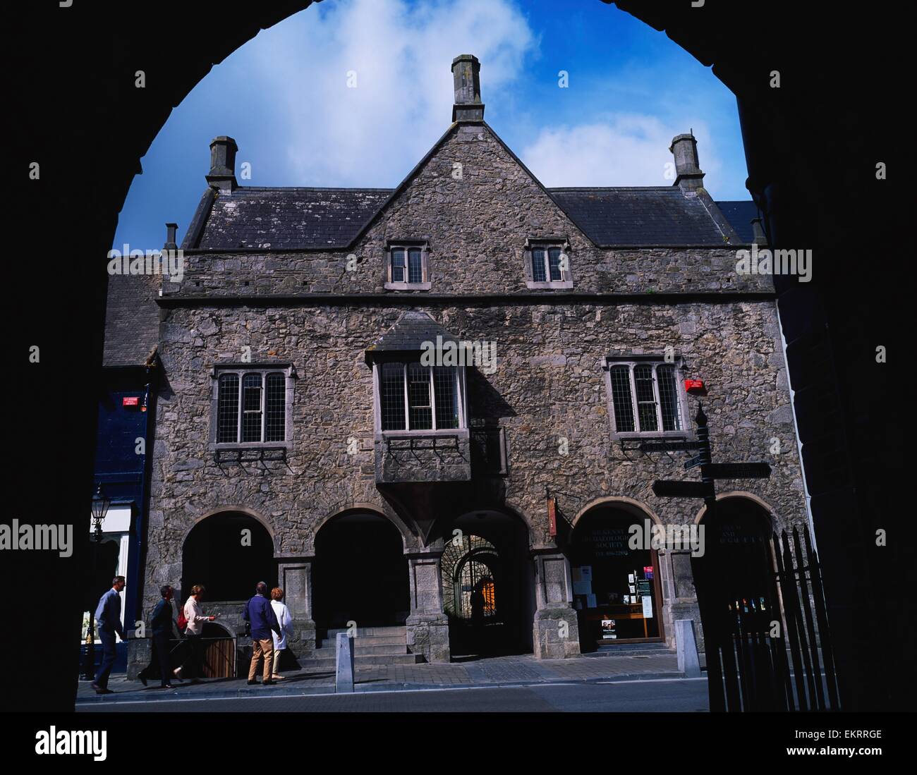 Città di Kilkenny,Co Kilkenny,l'Irlanda;Vista esterna della casa Rothe Foto Stock