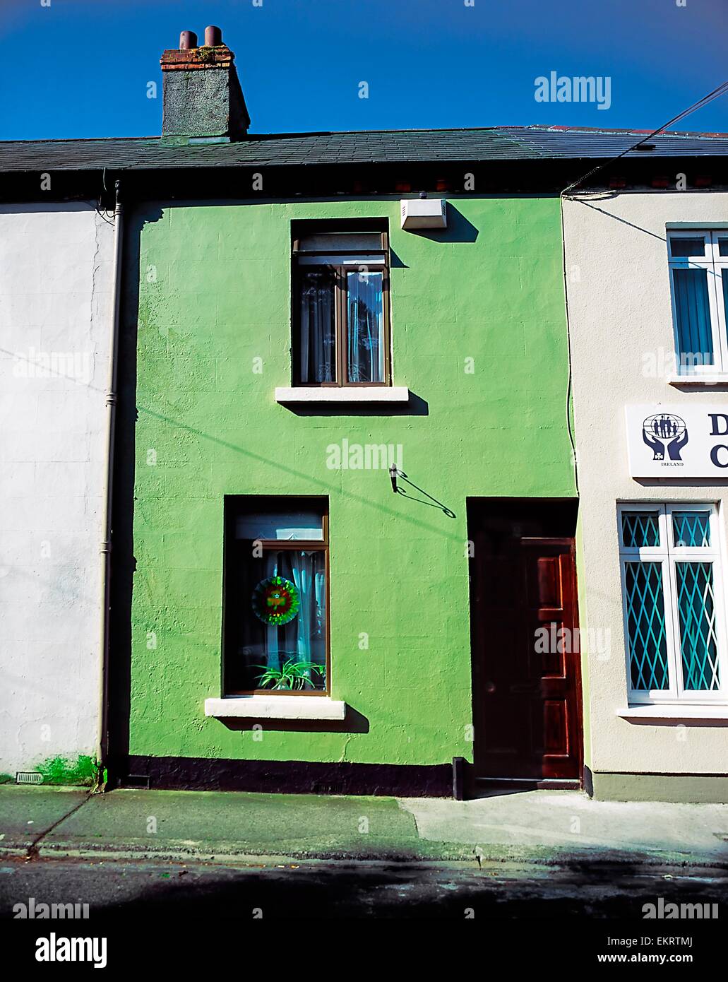 L'esterno di una casa famiglia Foto Stock