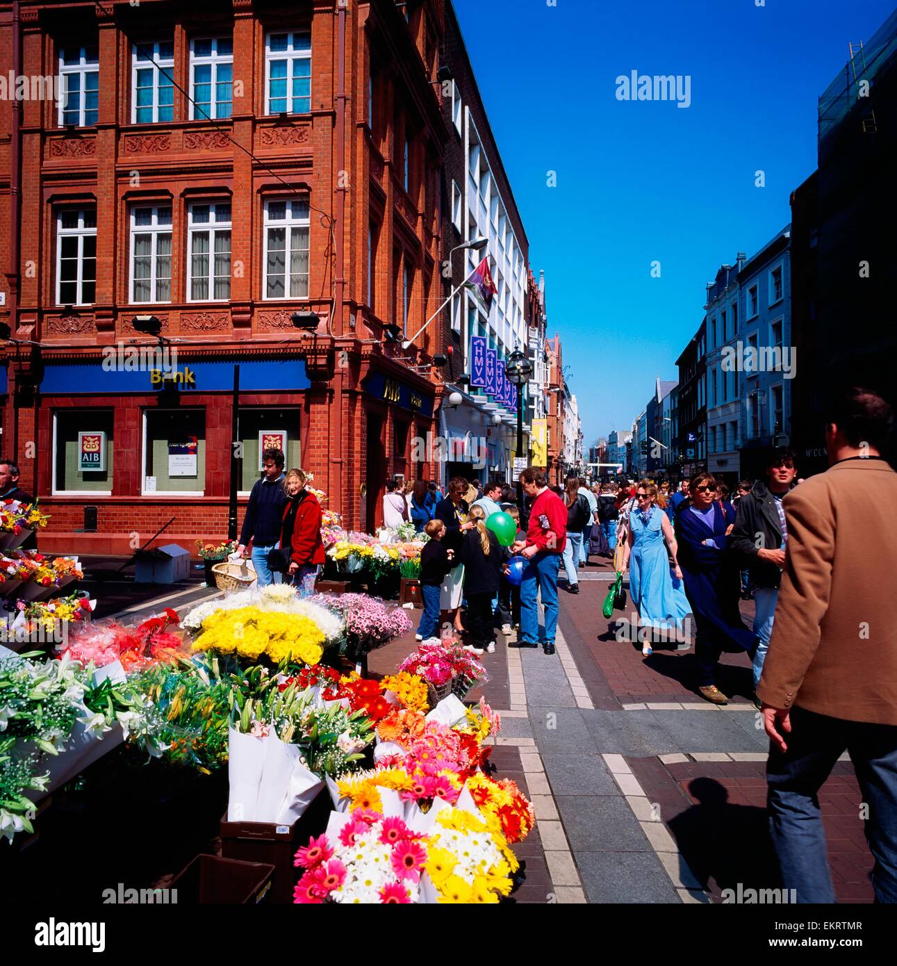Grafton Street Dublin City, Irlanda Foto Stock
