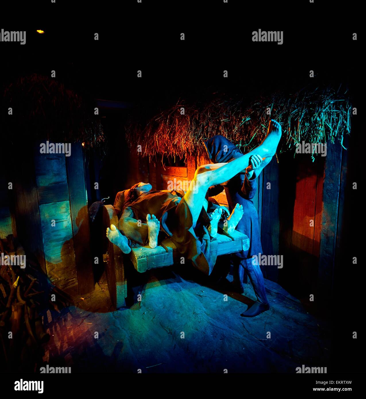 Dublino,Co Dublin , Ireland;Appestati visualizzati nell'esposizione Dublinia Foto Stock