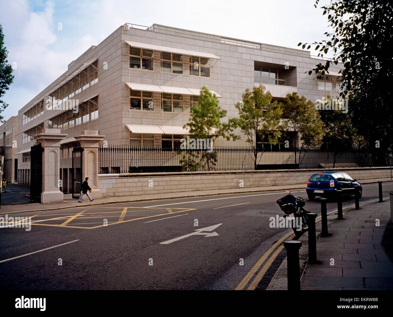 La città di Dublino, Co Dublin, Irlanda, Dental Hospital, Trinity College Foto Stock