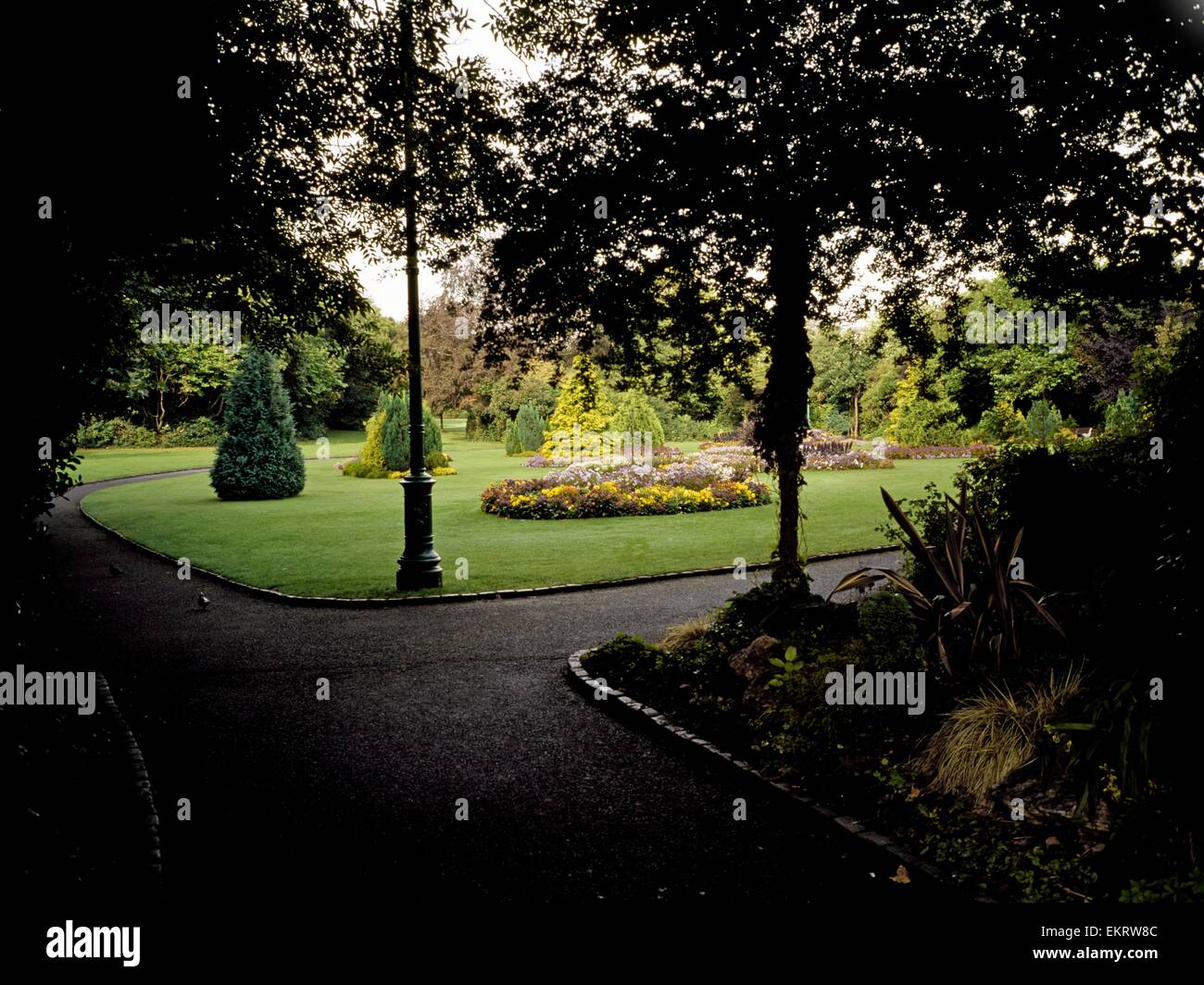La città di Dublino, Co Dublin, Irlanda, Merrion Square Gardens Foto Stock