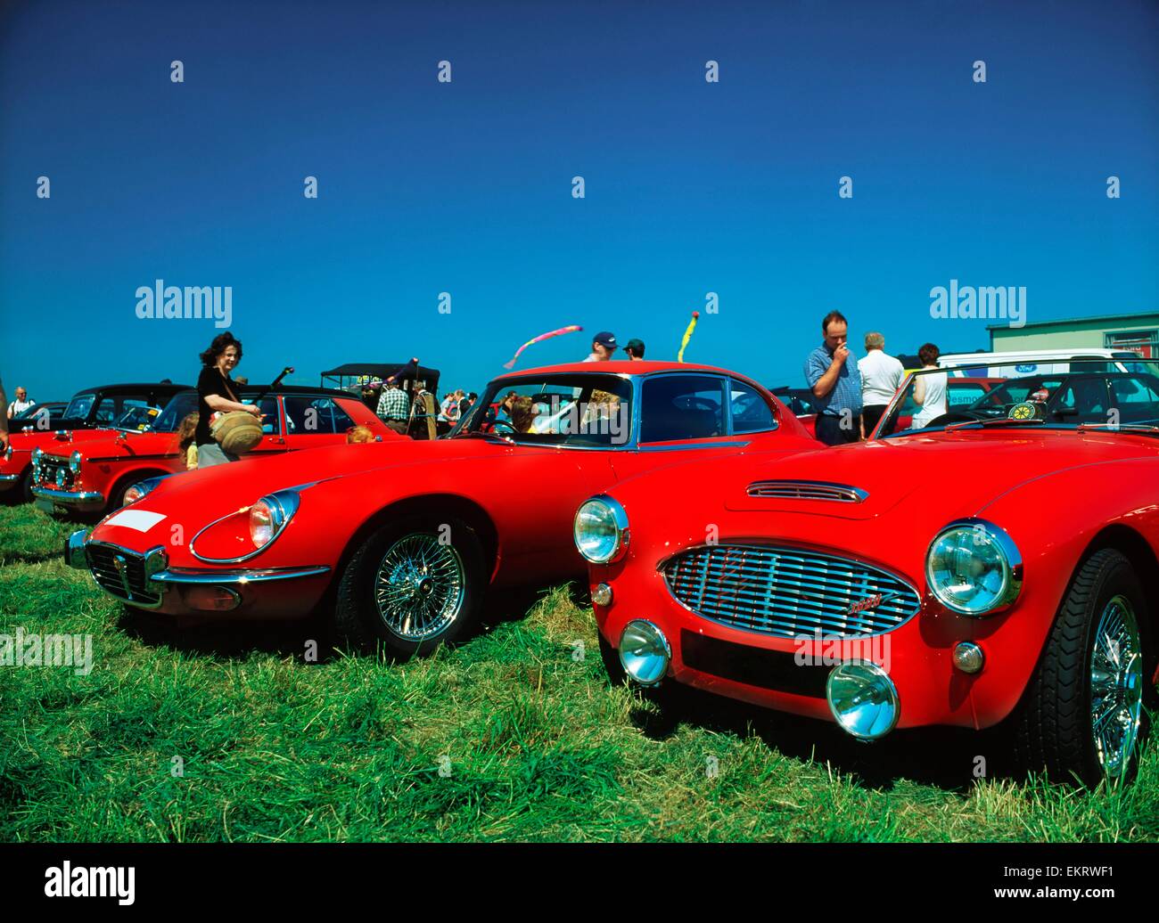 Derry City, Co Derry, Irlanda del Nord, la città di Derry Airshow 1997, classic e auto d'Epoca Foto Stock