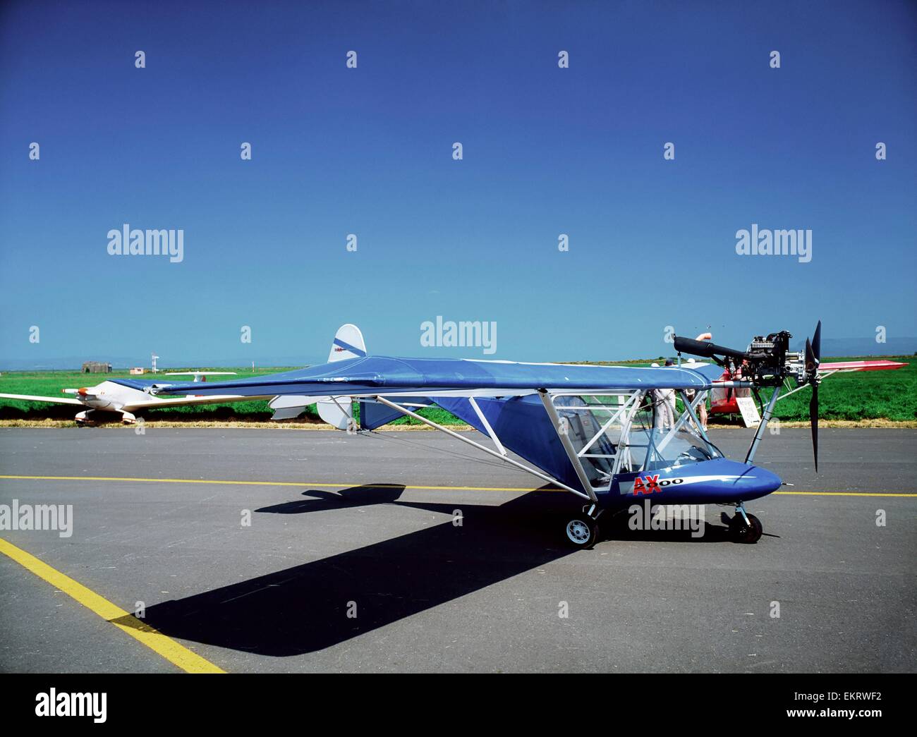 Derry City, Co Derry, Irlanda del Nord, la città di Derry Airshow 1997, velivoli ultraleggeri Foto Stock