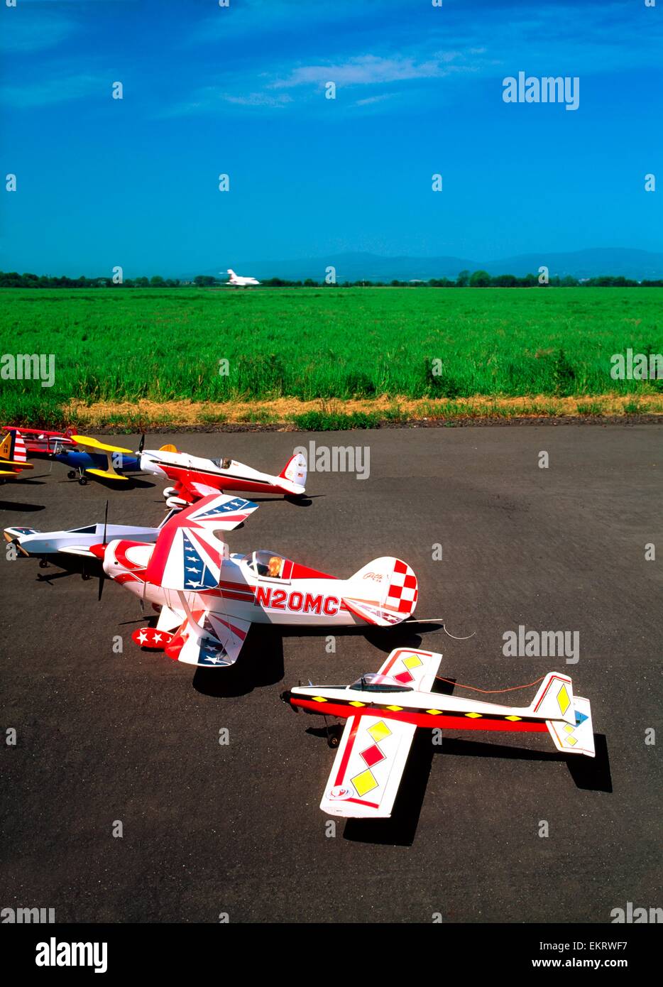 Derry City, Co Derry, Irlanda del Nord, la città di Derry Airshow 1997, aereo modello visualizzazione statica Foto Stock