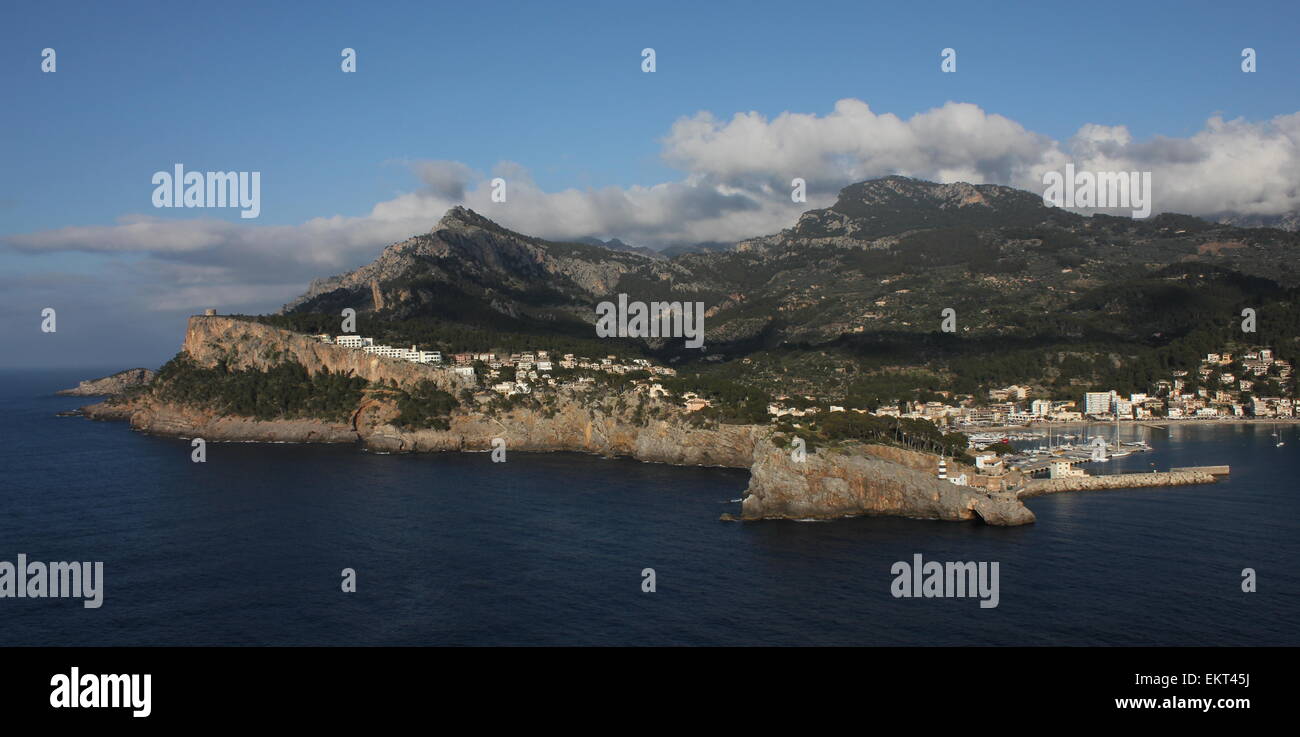 Port de Soller dal cappuccio Gros Maiorca Foto Stock