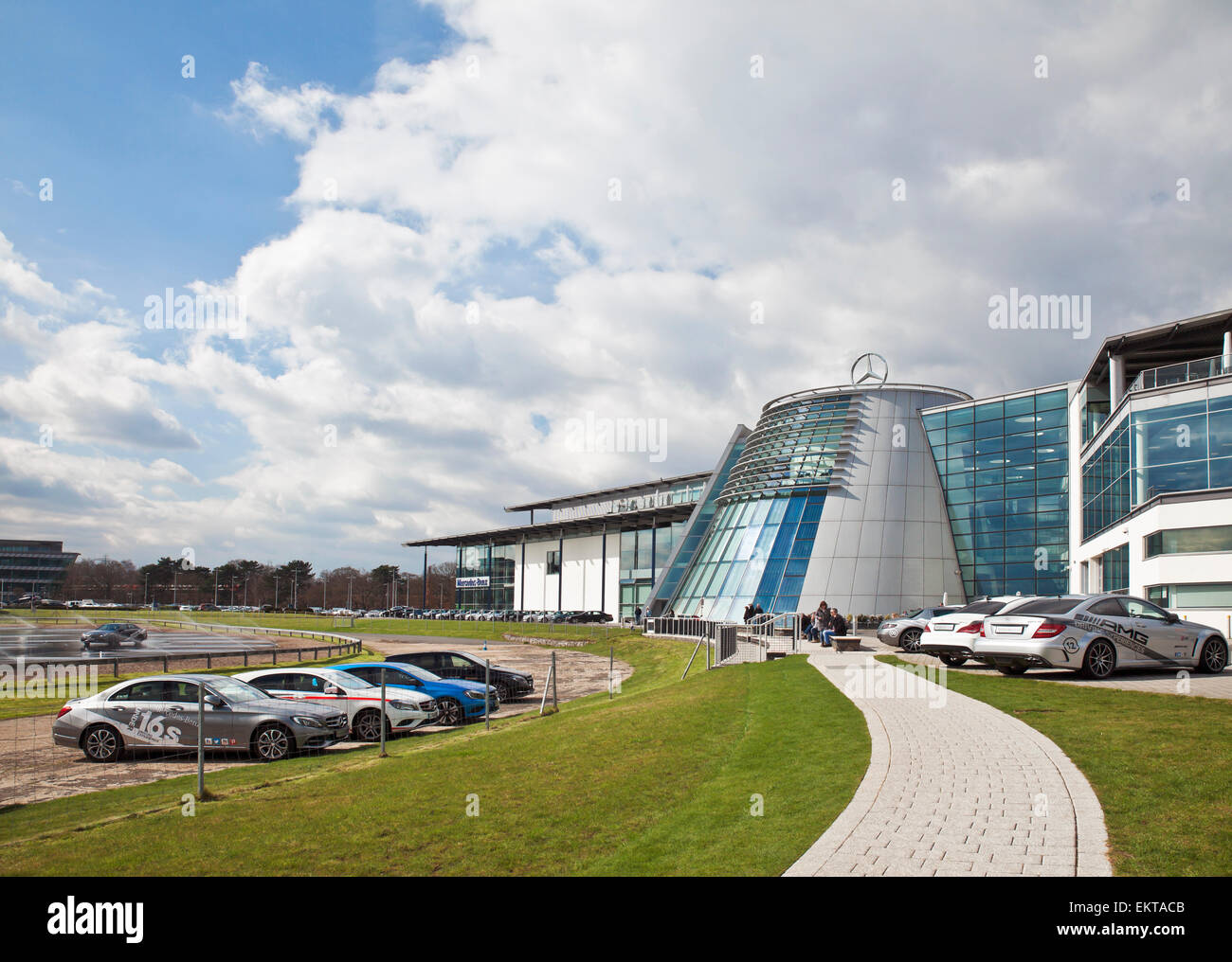 Mercedes Benz World di Brooklands. Foto Stock