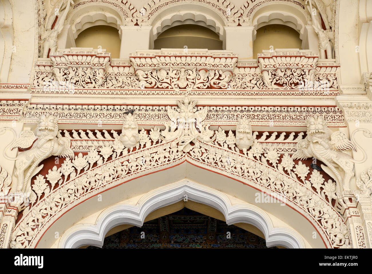 Thirumalai Nayak Palace, India, nello Stato del Tamil Nadu, Madurai Foto Stock