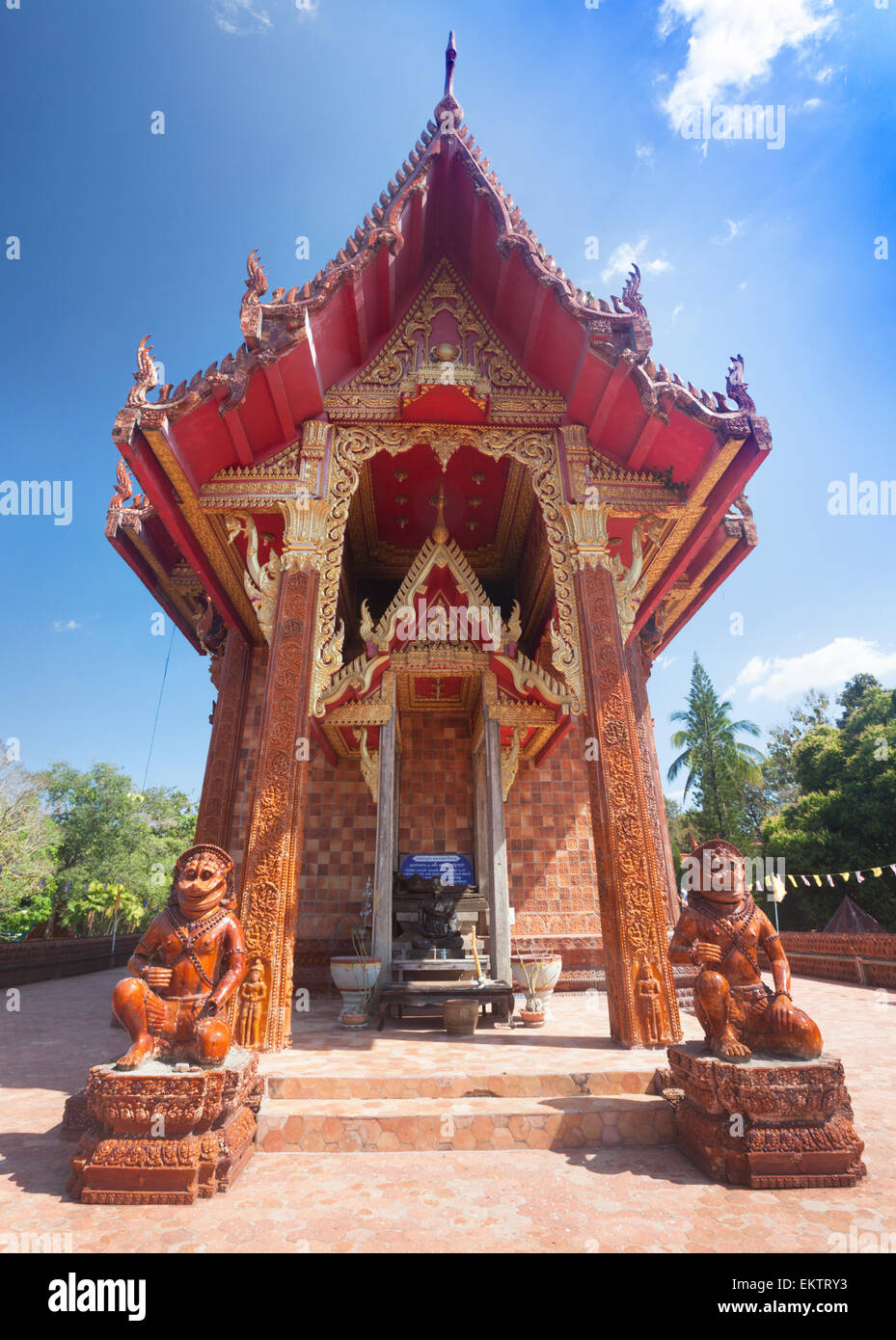 Chiesa Wat Phu Khao Kaew Phibunmangsahan distretto. Ubon Ratchathani Provincia in Thailandia Foto Stock