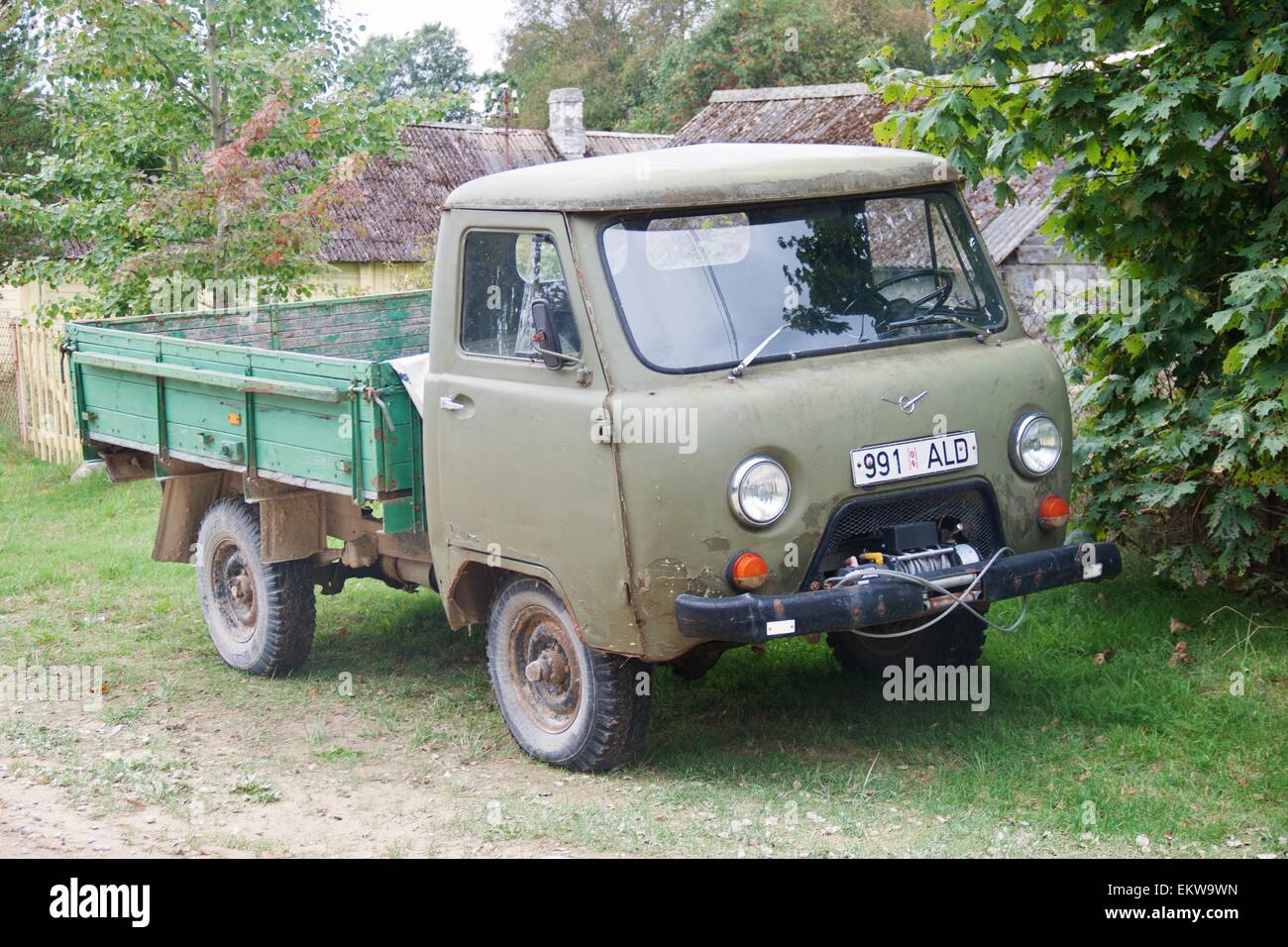 Vecchio carrello sovietica Foto Stock