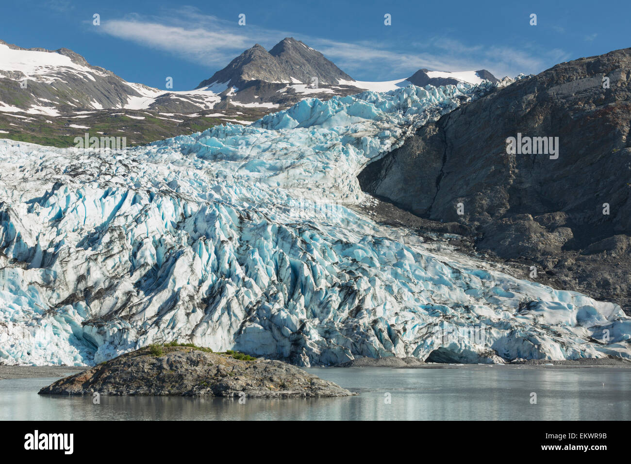 Congelati, ghiacciaio,Alaska,Shoup Foto Stock