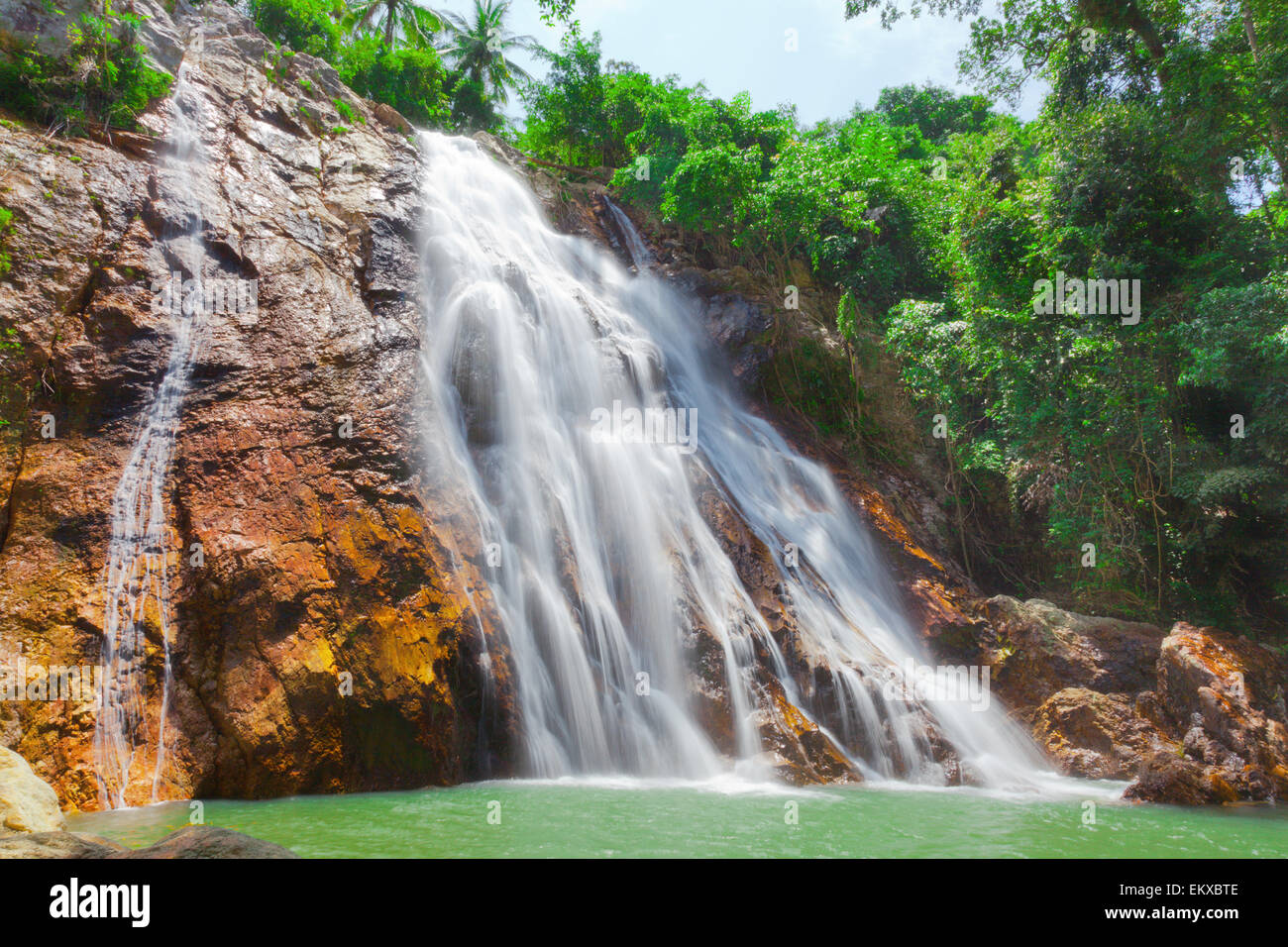 Na Muang 1 Waterfall, Koh Samui, Thailandia Foto Stock