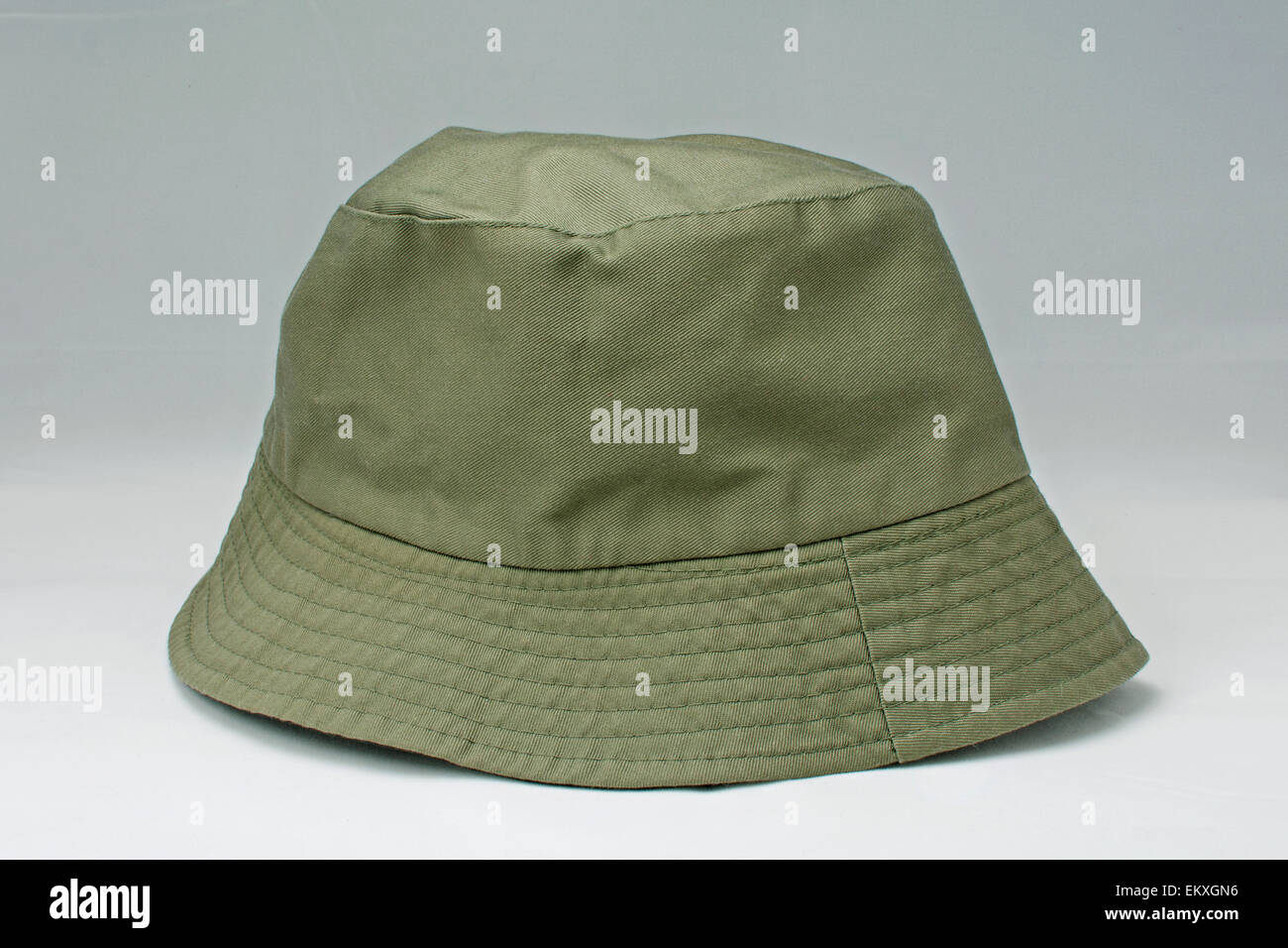 Cappello grigio verde Foto Stock