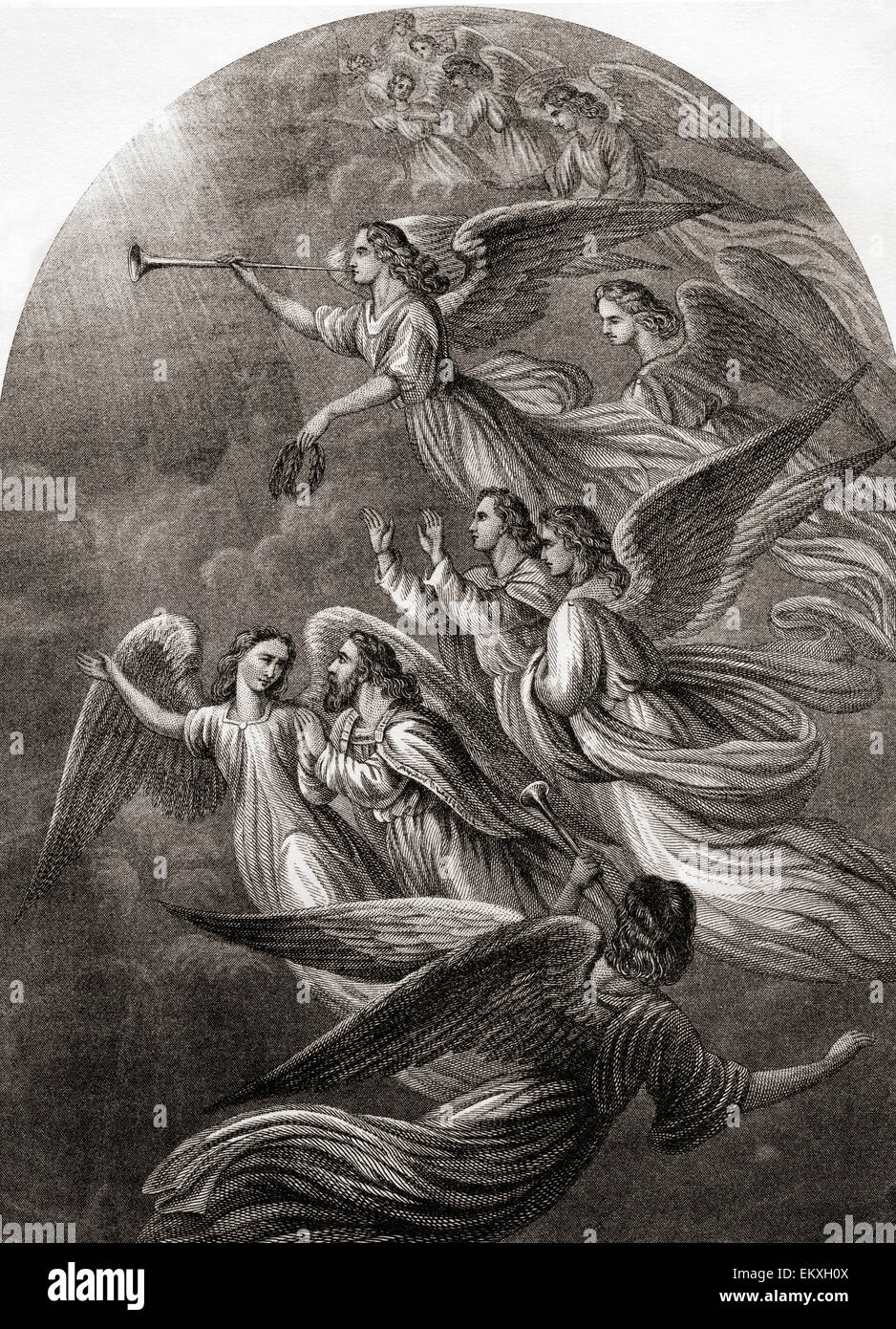 Ascesa di cristiana e di speranza. Foto Stock