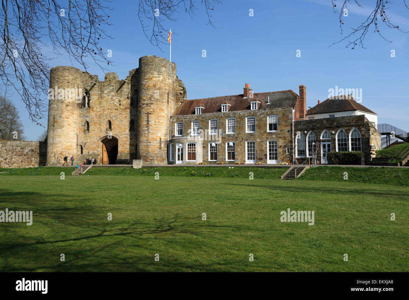 Tonbridge Castle, Tonbridge, Kent, England, Regno Unito, Europa Foto Stock