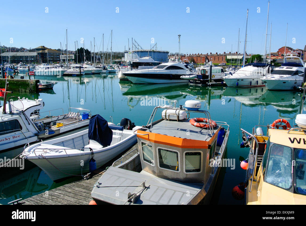 Porto di Weymouth Foto Stock