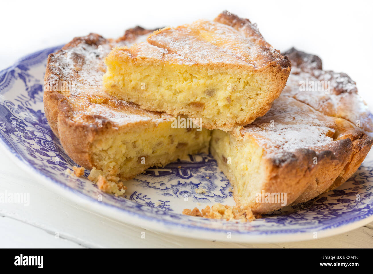 Pastiera napoletana (torta di Pasqua), Napoli, campania, Italy Foto Stock