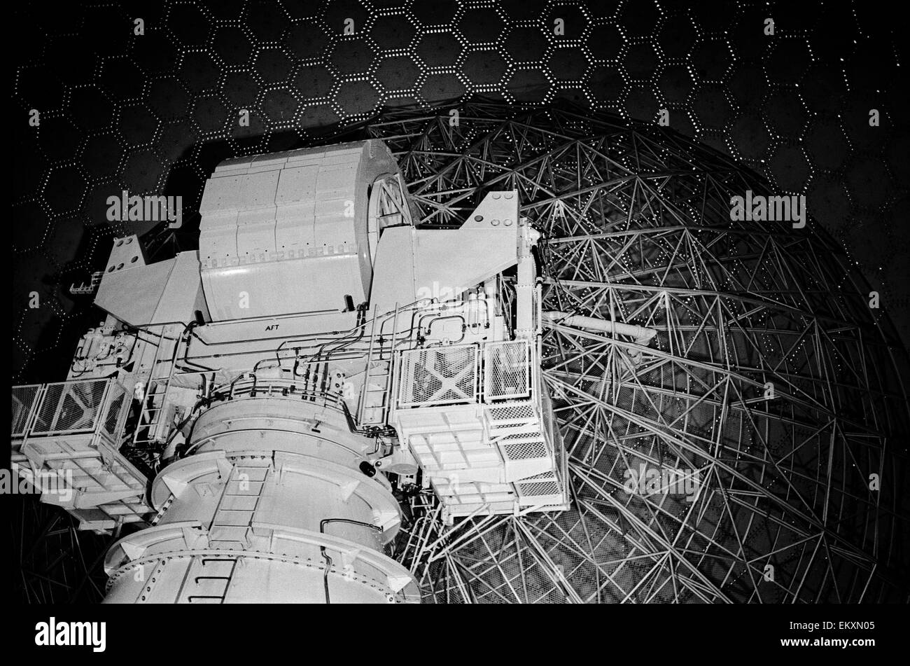 Fylingdales Royal Air Force Station su Snod Hill nel North York Moors, Inghilterra. Una base radar e parte degli Stati Uniti-controllato di missili balistici Early Warning System (BMEWS) 1963 Foto Stock