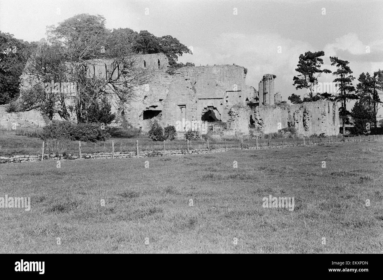 Jervaulx Abbey - XII secolo il monastero cistercense in Yorkshire Dales. Foto Stock