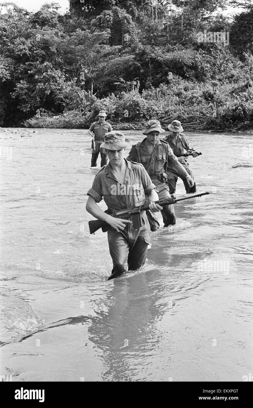 Le truppe britanniche in Borneo. 1964. Foto Stock