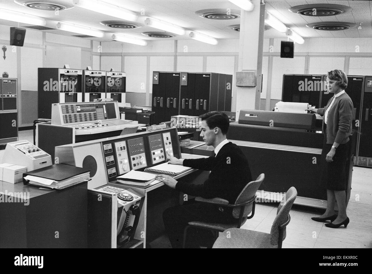 Fylingdales Royal Air Force Station su Snod Hill nel North York Moors, Inghilterra. Una base radar e parte degli Stati Uniti-controllato di missili balistici Early Warning System (BMEWS) 1963 Foto Stock