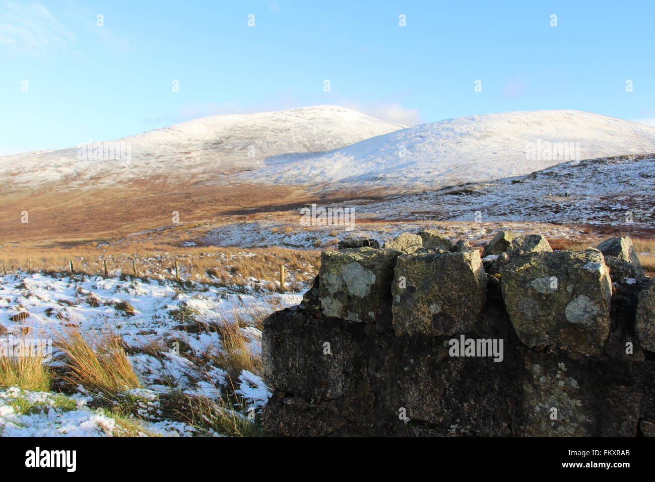 Mourne Mountains Irlanda in inverno Foto Stock