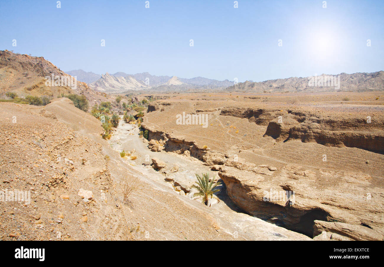 Le rocce del Rub' al Khali, EMIRATI ARABI UNITI Foto Stock