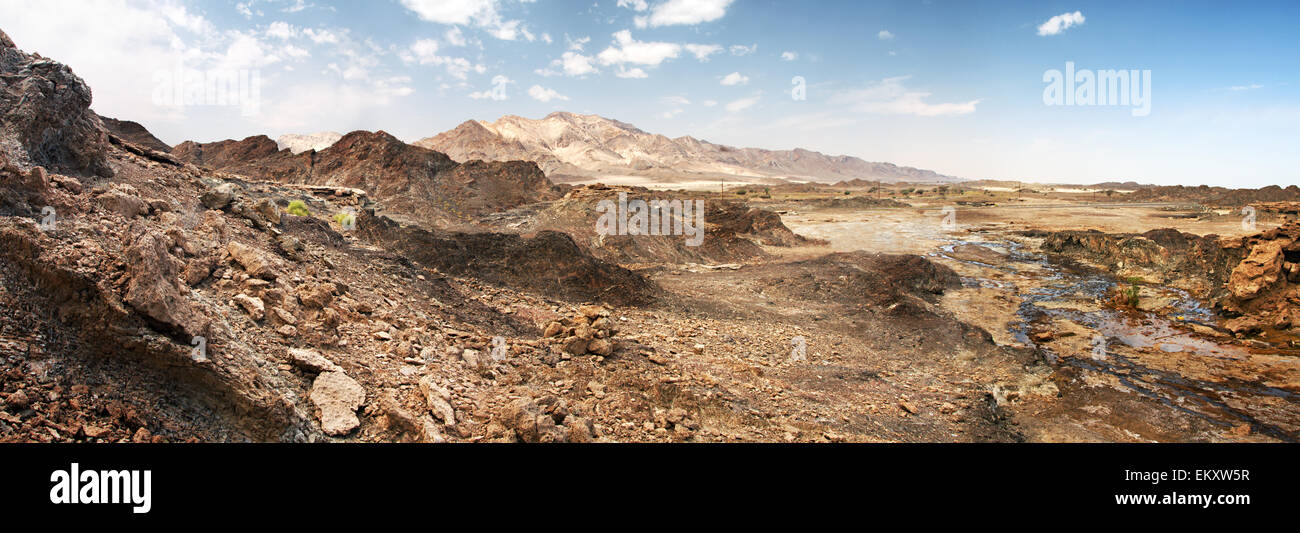 Le rocce del Rub' al Khali, EMIRATI ARABI UNITI Foto Stock